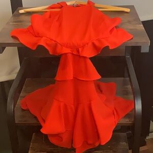 Do+Be Bright Orange Dress